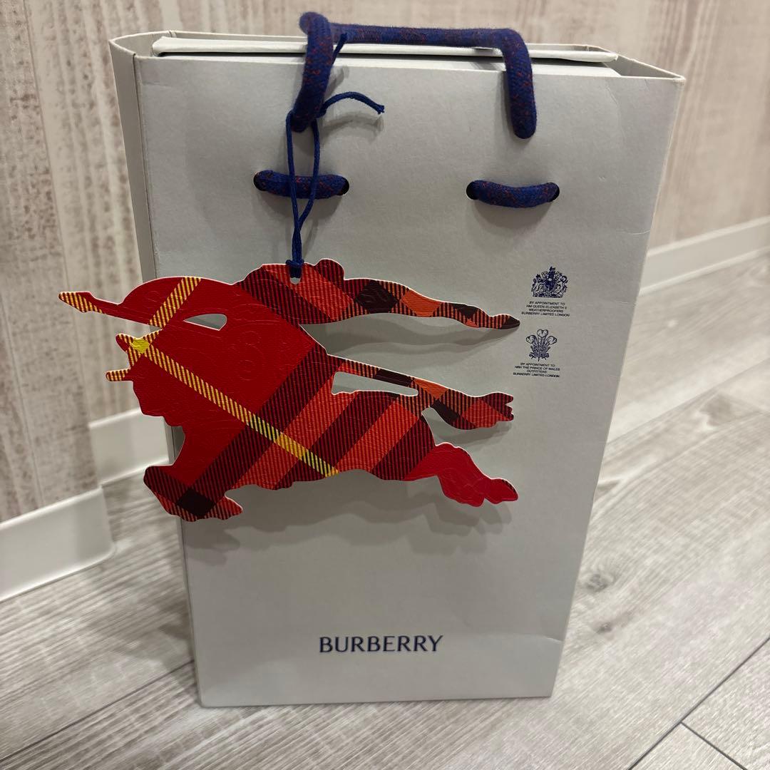 BURBERRY ロゴパッチウールブレンドグローブ Gray Mサイズ