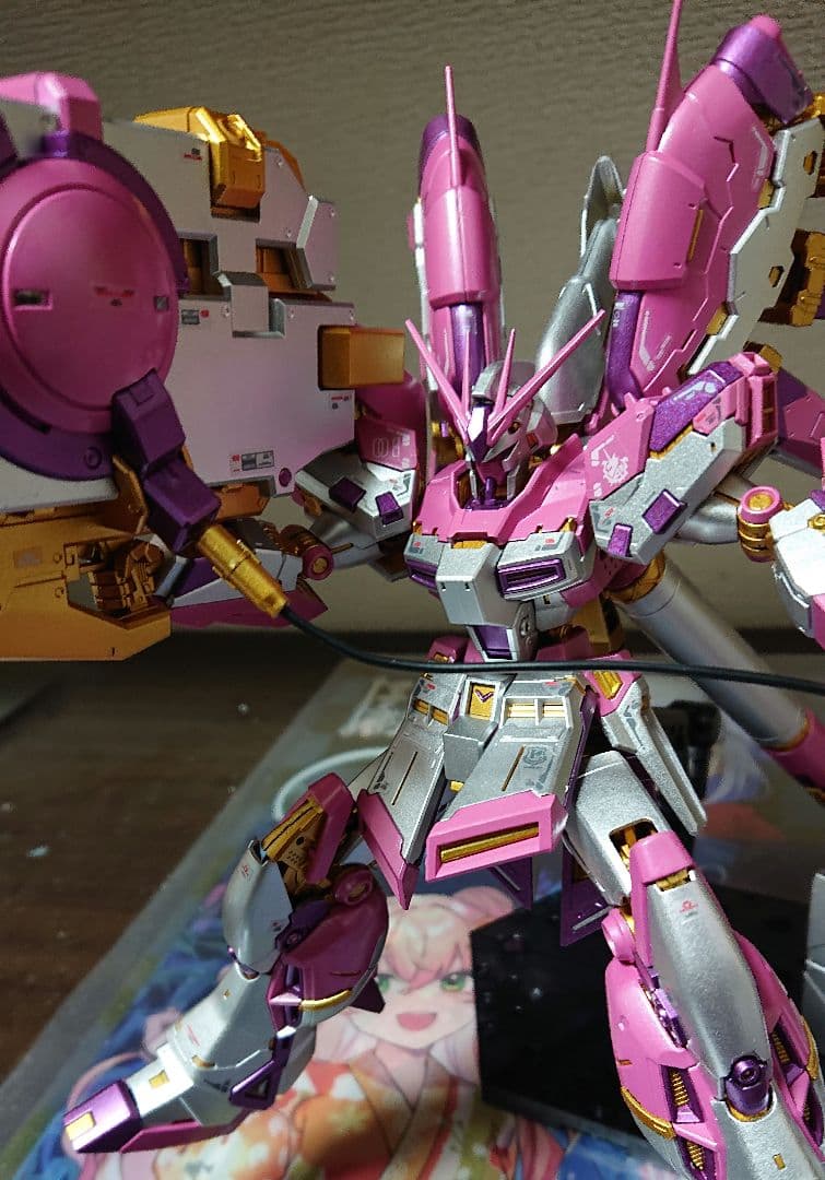 塗装完成品 RG Hi-νガンダム ハイパーメガバズーカランチャー