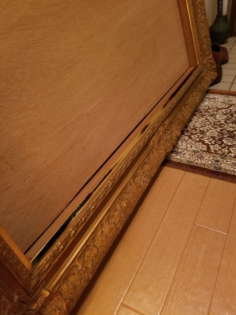一時値下 額縁 ゴールド フレーム ビンテージ ウォールフレーム 木製 大型