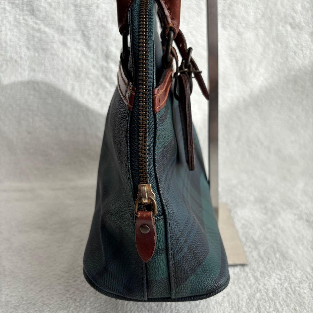 ✨️美品✨️ ポロラルフローレン ハンドバッグ PVCレザー ブラックウォッチ