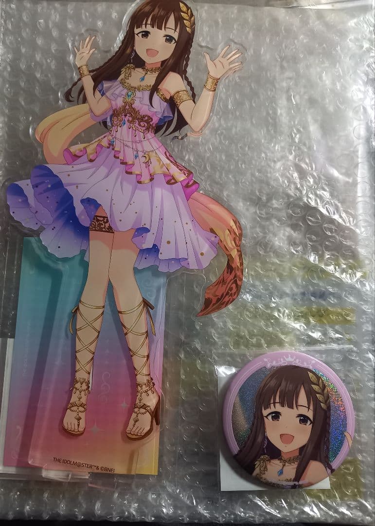 アイマス BIGアクスタ 缶バッジ 水本ゆかり デレステ10th 千秋楽 ver