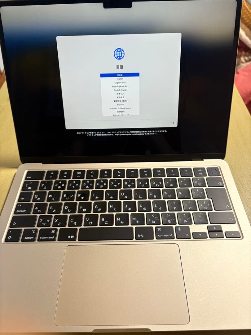 【超美品】MacBookAir M2 バッテリー100%本体 箱付き