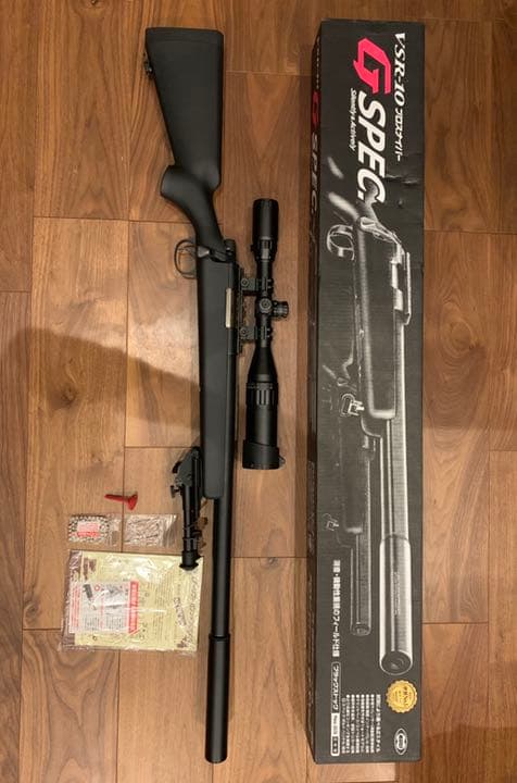 東京マルイ　vsr-10 gスペック　スコープ　バイポット サイレンサーセット