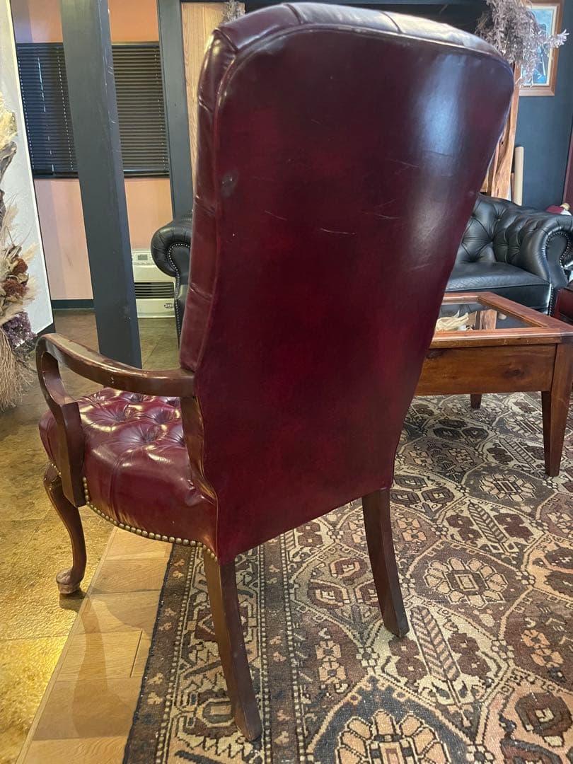 アンティーク　チェスターフィールド　チェア