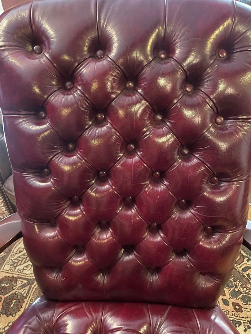 アンティーク　チェスターフィールド　チェア