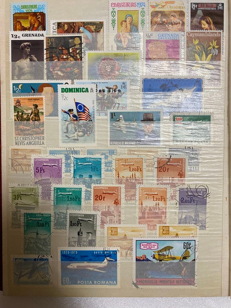 使用済み切手帳　EXPO 70 切手あり　切手820枚入りコレクションブック