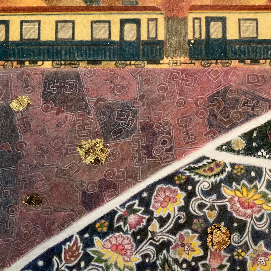 絵画・額縁・版画・渡辺美香子・夢の中へ・可愛い・お洒落・美術品・インテリア・雑貨