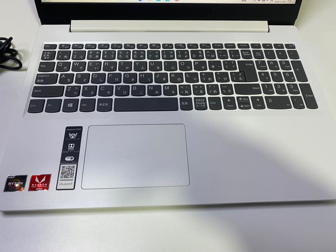 【美品】Lenovo IdeaPad L340-15API 81LW