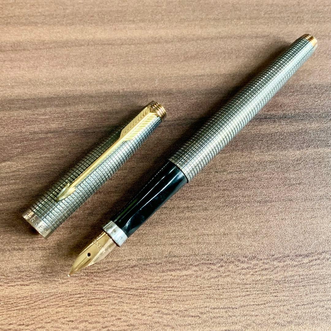Parker 75 シズレ 刻印あり K14 スターリングシルバー 万年筆