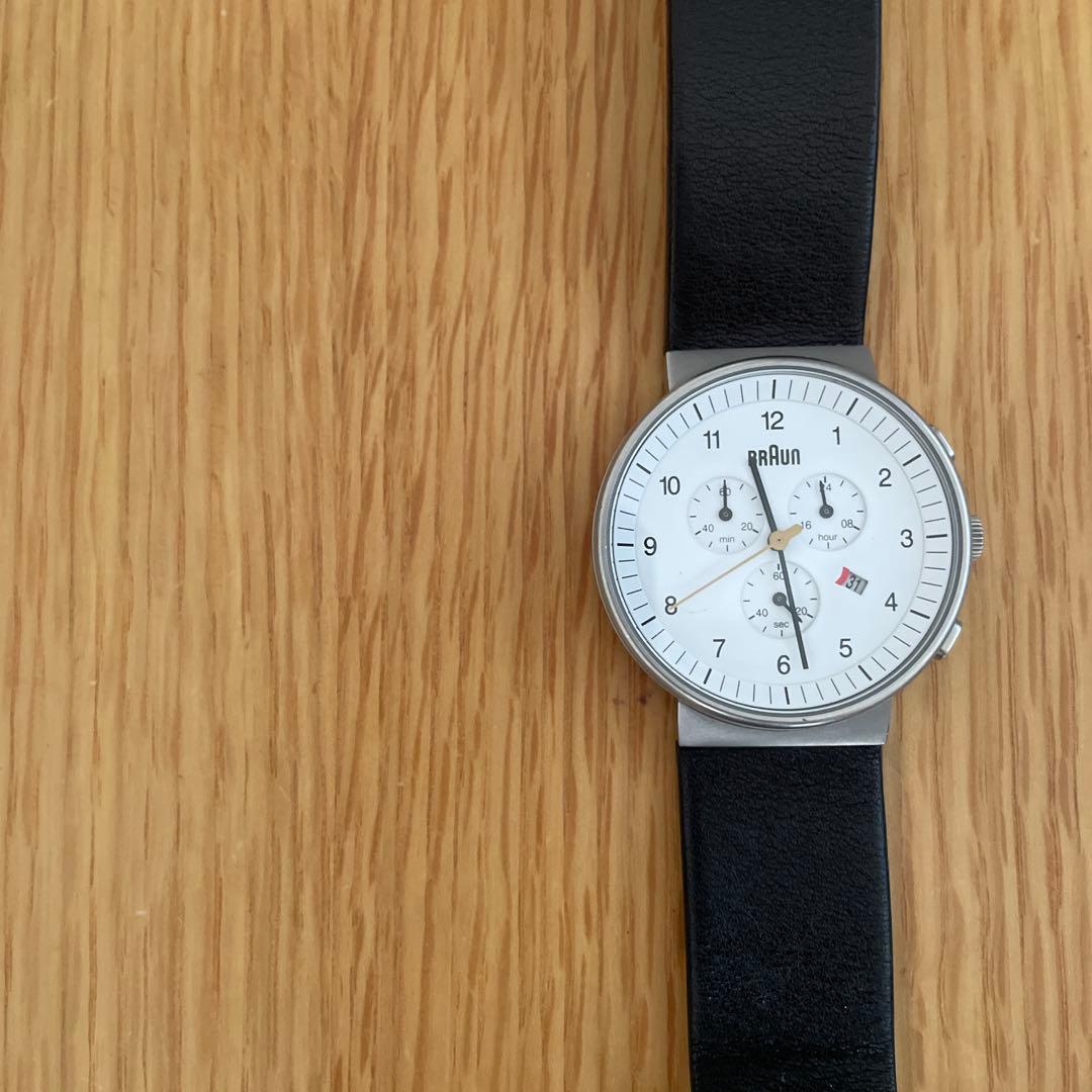 Braun クロノグラフ 腕時計 ホワイト