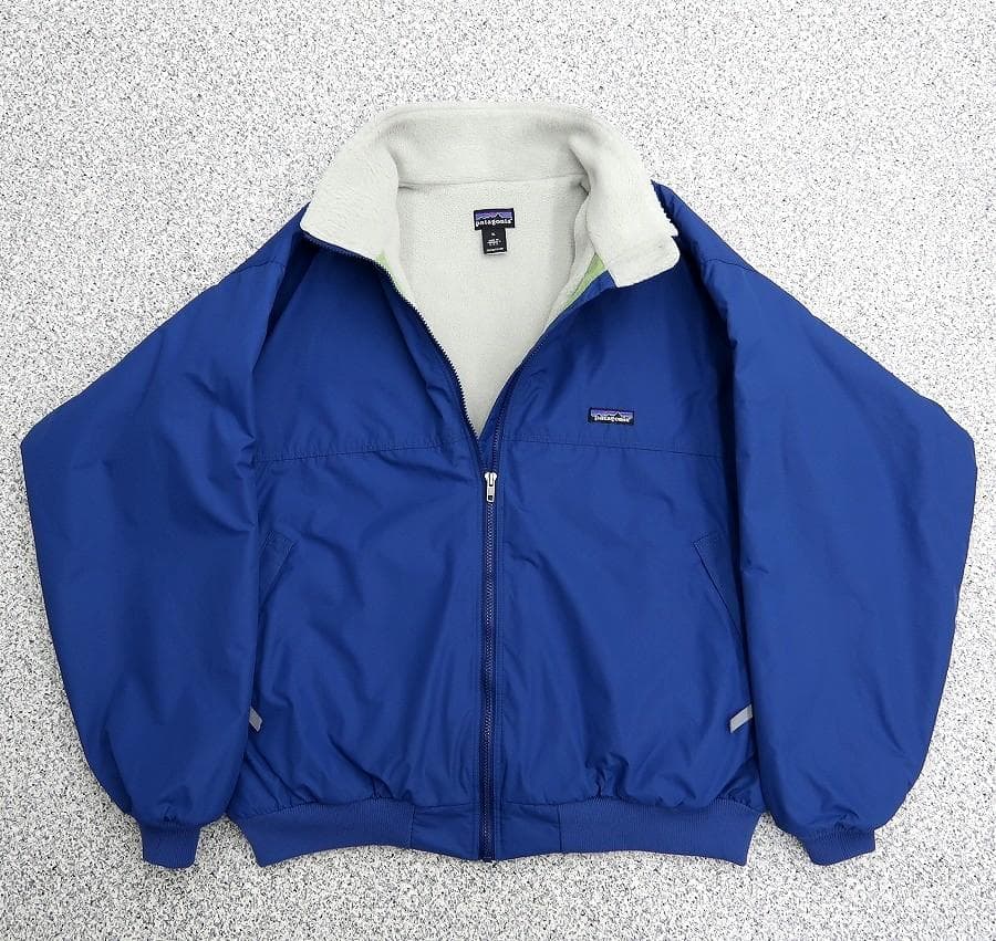 極美 XL パタゴニア 1998 シェルドシンチラ ジャケット ストームブルー