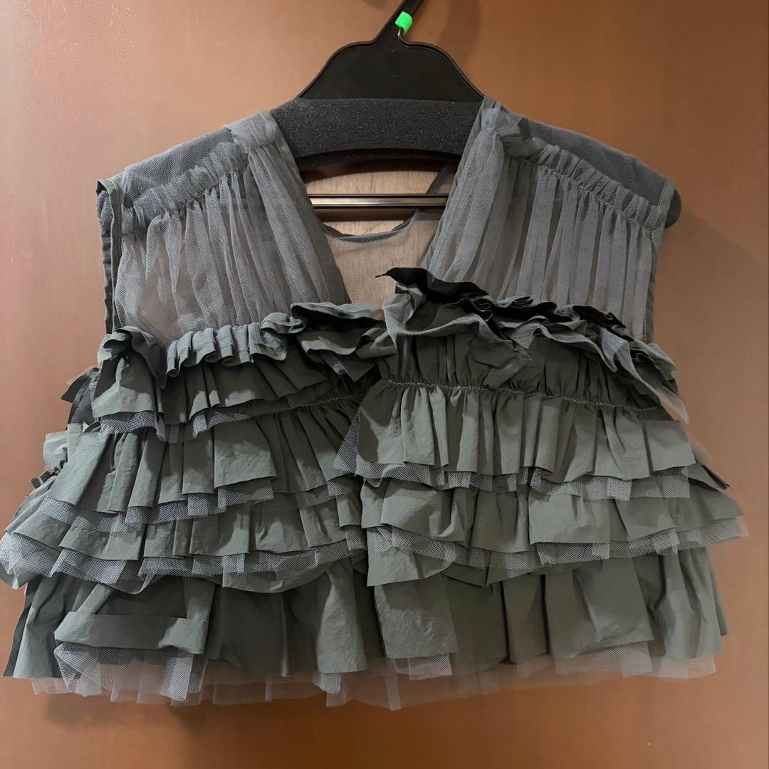 【まい】 タフタチュールベストセットドレス 3点セット