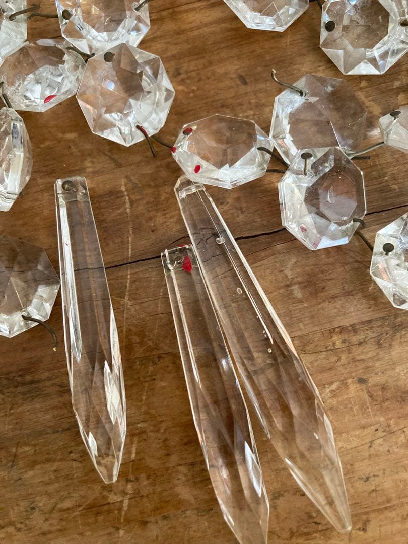 Parisヴィンテージ・シャンデリア用ガラスパーツまとめ売り