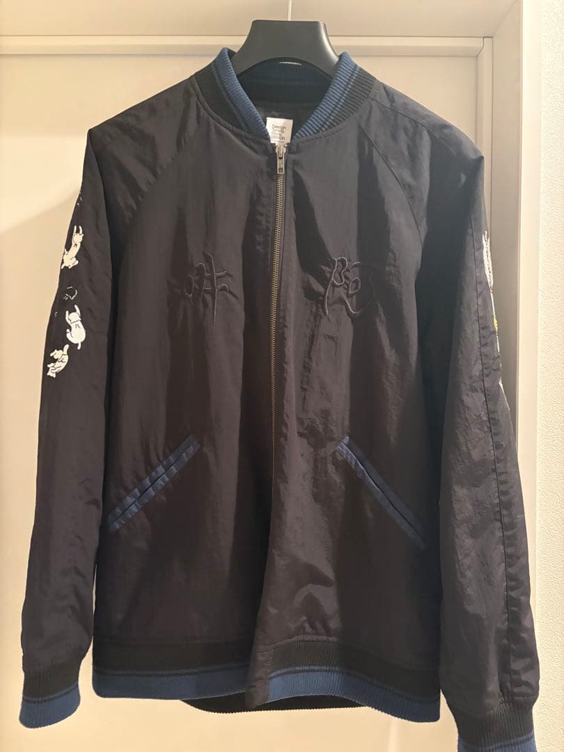 グラニフ × 石黒亜矢子『阿吽猫破魔矢ブルゾン』Lサイズ