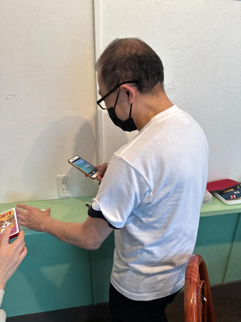 大山功一 直筆サイン ポケモンカード 似顔絵 Dr. Ooyama signed