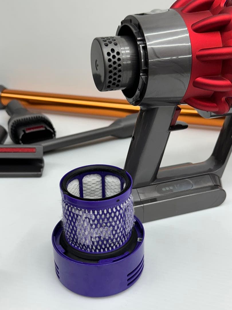 赤　動作保証品　ダイソン　掃除機　SV12 本体　純正品　フルセット　中古　美品