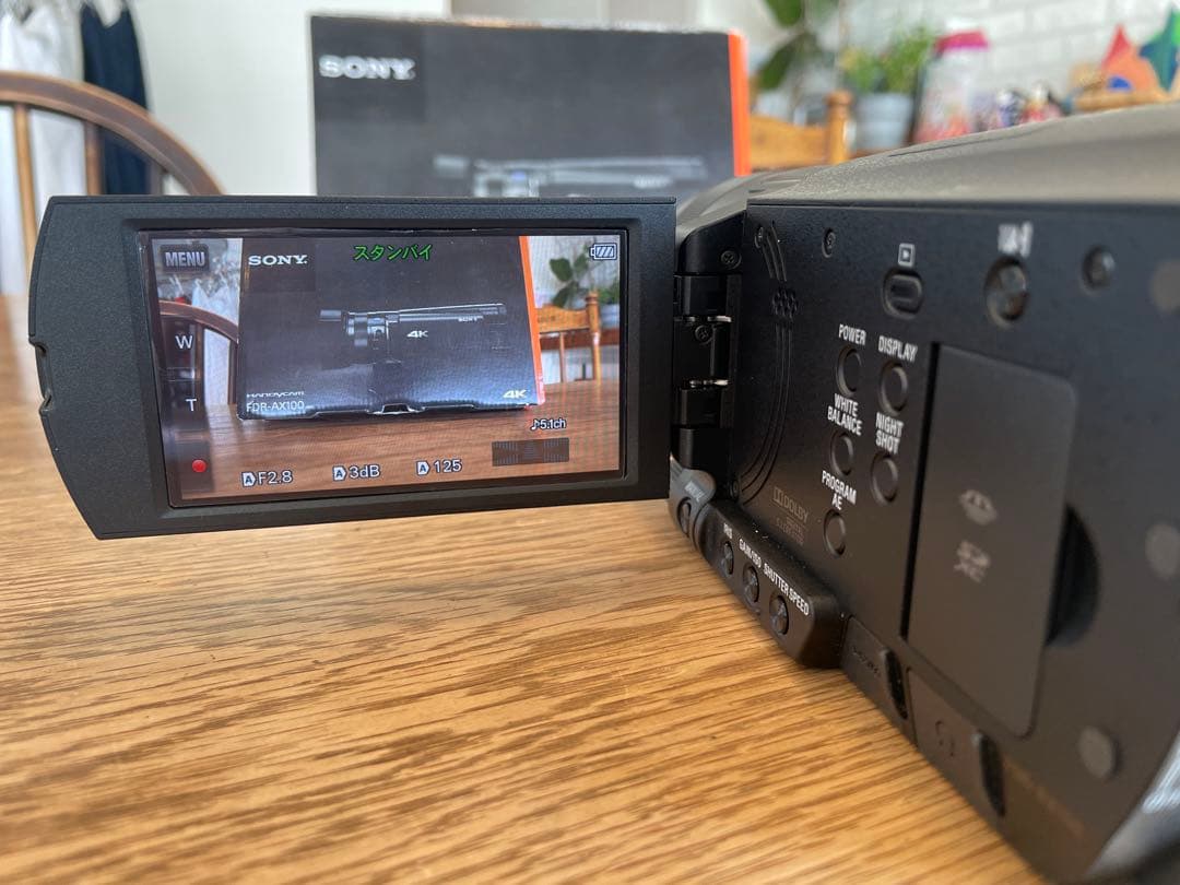 【美品】ソニー SONY FDR-AX100 4K ビデオカメラ