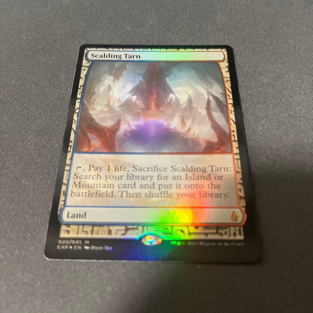 ①MTG foil 《沸騰する小湖/Scalding Tarn》[EXP]