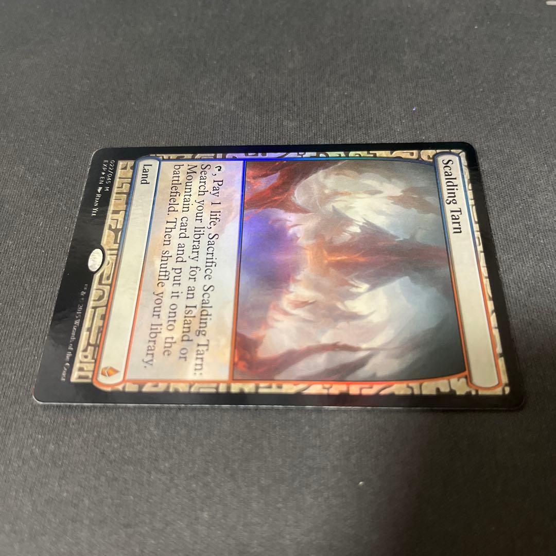 ①MTG foil 《沸騰する小湖/Scalding Tarn》[EXP]