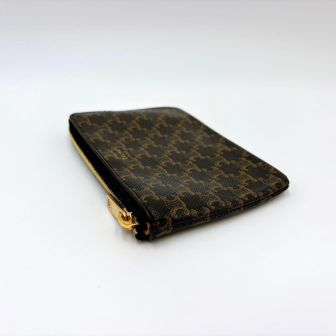 美品 ＊ CELINE セリーヌ トリオンフ ケース キーケース ブラウン