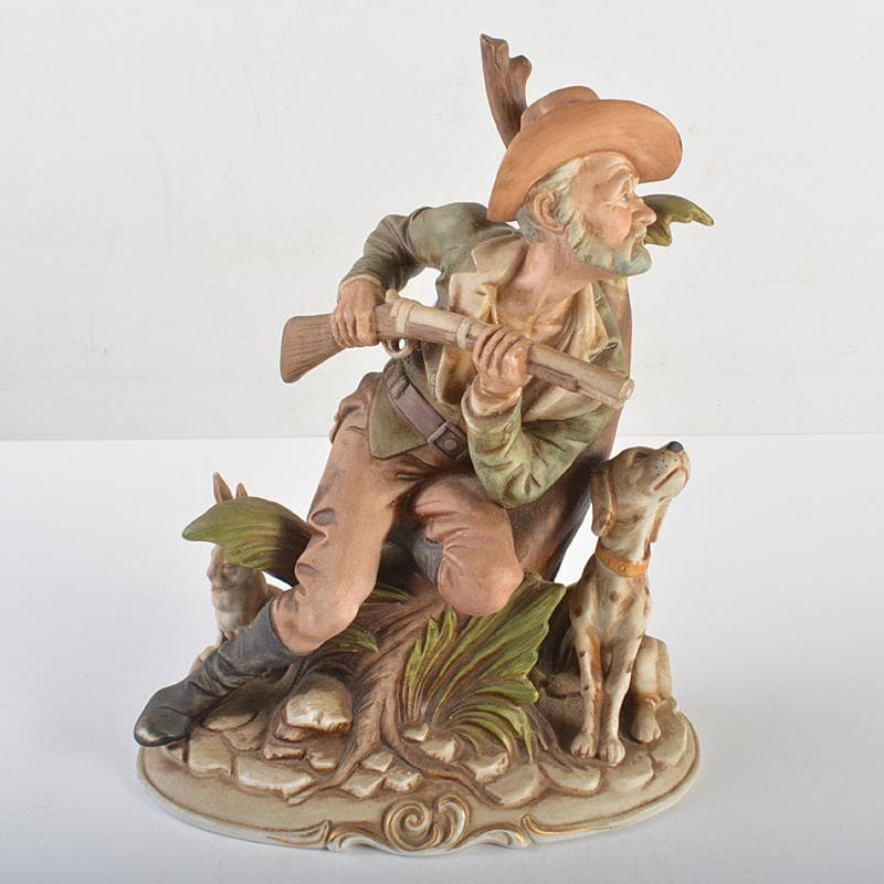 イタリア製　カポディモンテ　フィギュリン　陶人形　置物　V　R7065