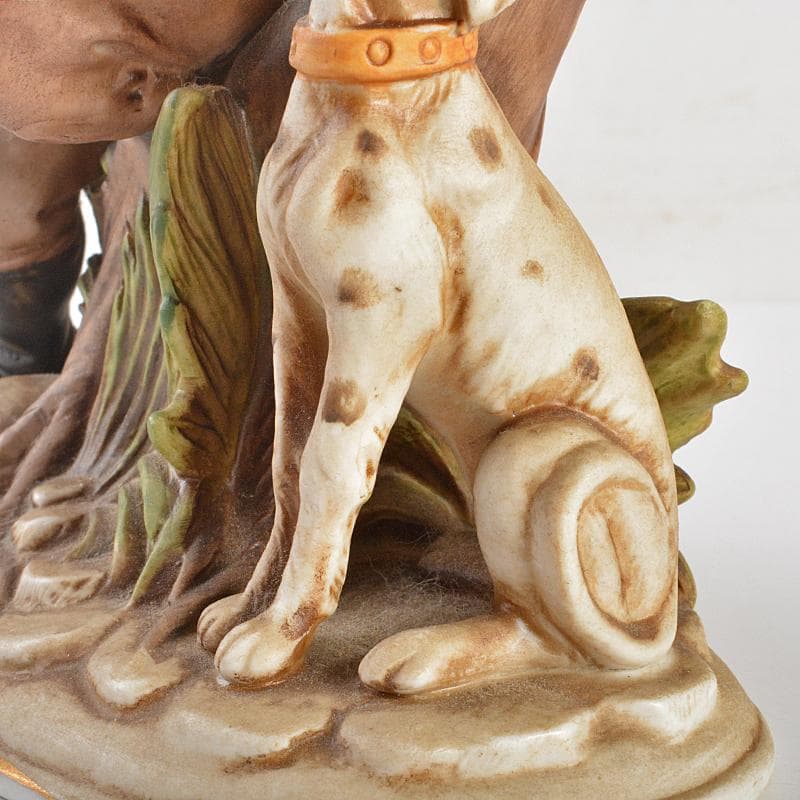 イタリア製　カポディモンテ　フィギュリン　陶人形　置物　V　R7065