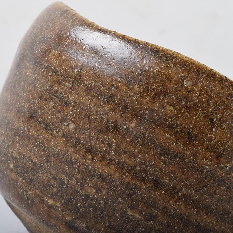 ツッチー一無斎（一ム斎）作蕎麦釉　茶碗　森山歓渓極め箱二重箱　UR8762