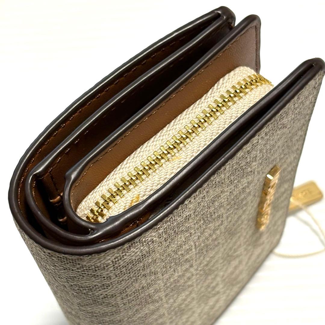 ⭐︎ 【新品、未使用品】かわいい♡マイケルコース 2つ折り財布ホワイトブラウン