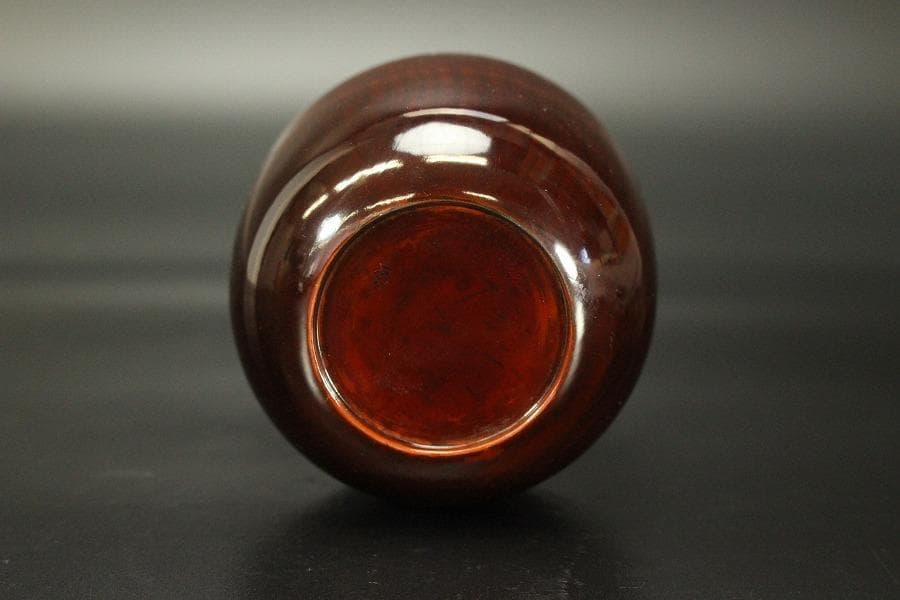 裏千家 淡々斎 書付 溜中棗 塗師 共箱 在銘 花押(LC701)