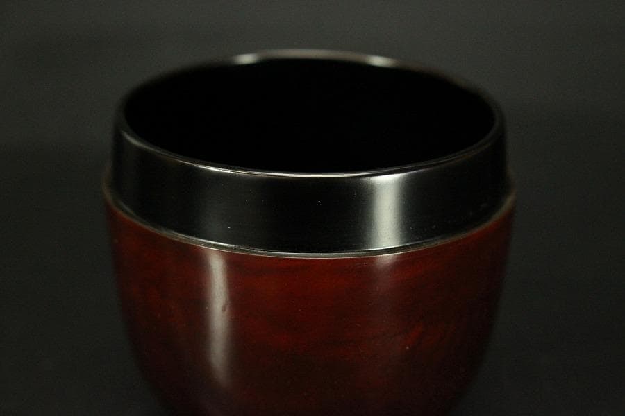 裏千家 淡々斎 書付 溜中棗 塗師 共箱 在銘 花押(LC701)