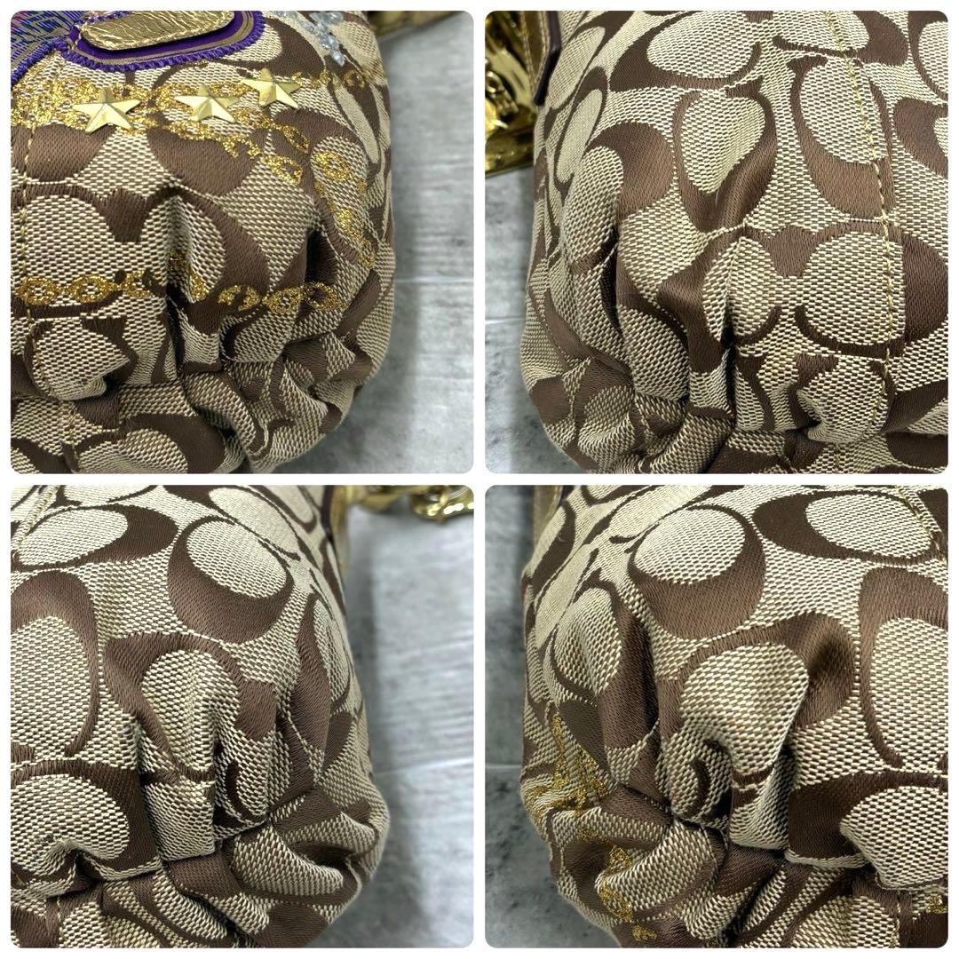 極美品 コーチ ポピー 2way ショルダーバッグ アクセサリーポーチ 肩掛け