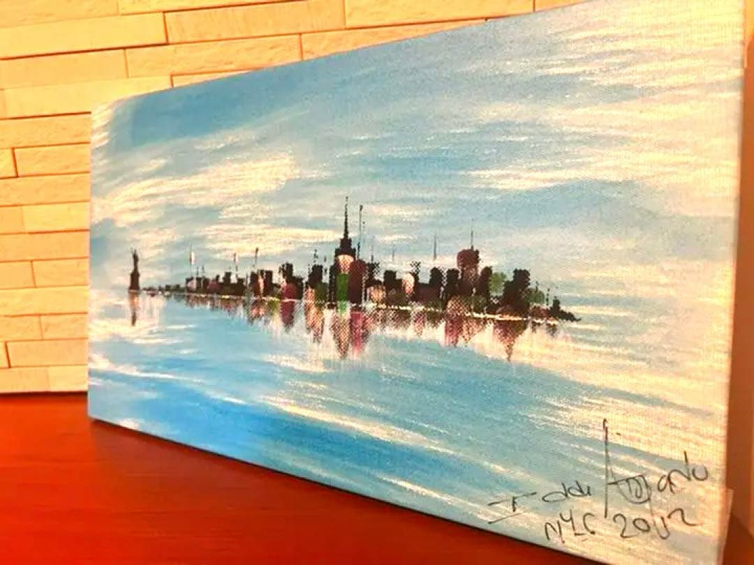 絵画② ニューヨーク　New York マンハッタン　風景画　油絵　2012