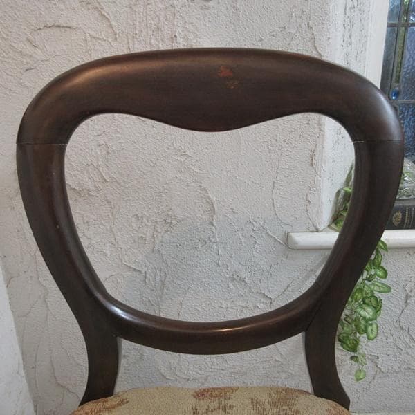 イギリス アンティーク 家具 バルーンバックチェア 椅子 イス 英国 4663d