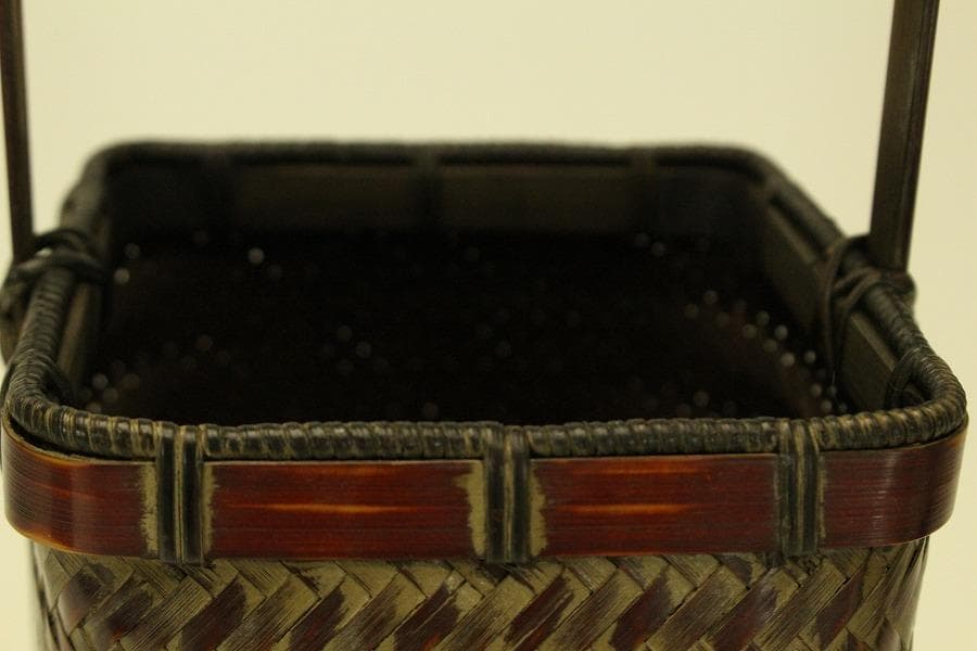 竹網 籠花生 未使用(ZE463)