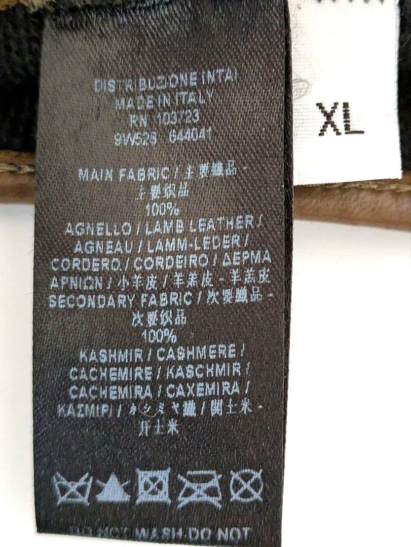 ⭐ゴン GIORGIO ARMANI キルティングデザイン手袋 ボタン付き