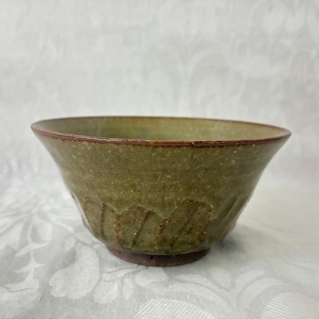作家物 永見鴻人作 灰釉鉢 中鉢 5客セット 骨董品 桐箱入り