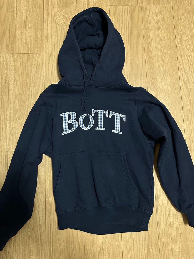 BoTT ネイビー フード付きパーカー Sサイズ