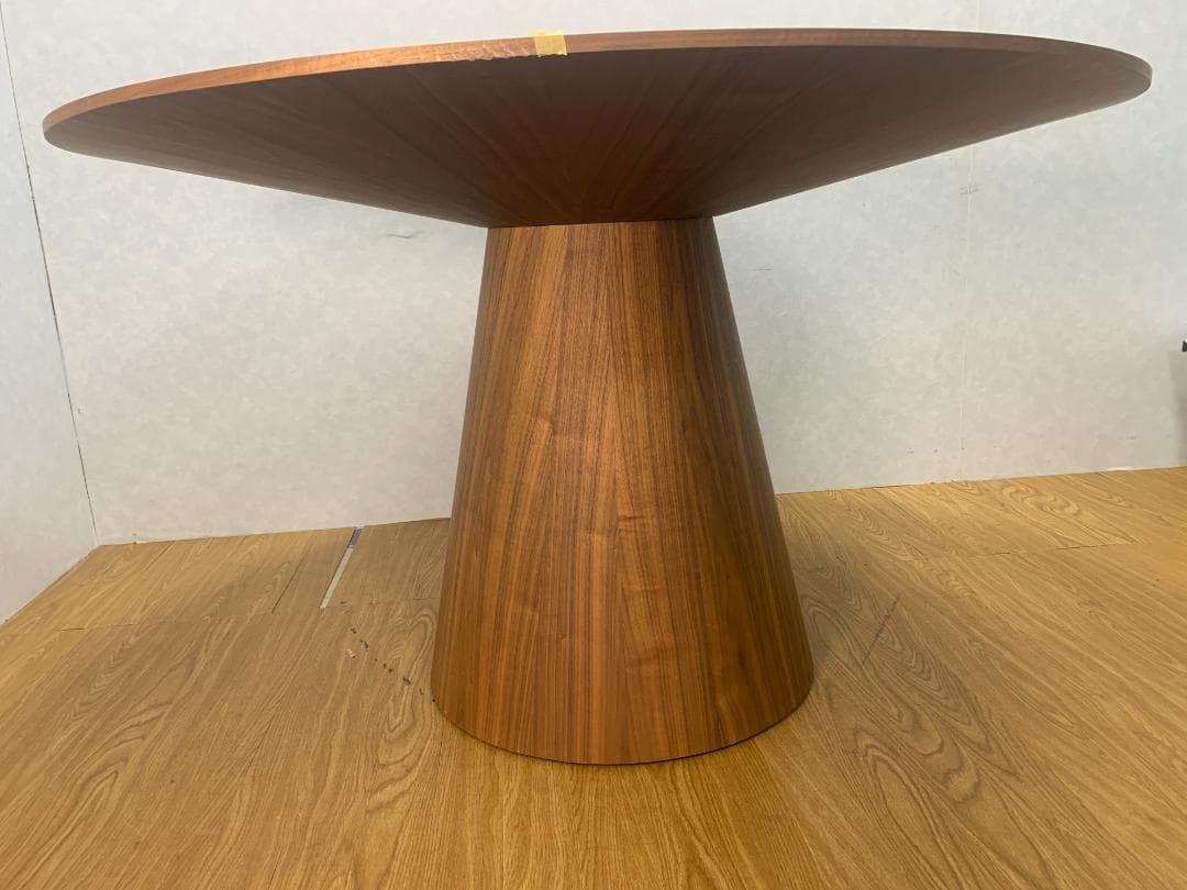 K☆172 モダンデコ アルモニア Piane 丸テーブル ウォールナット