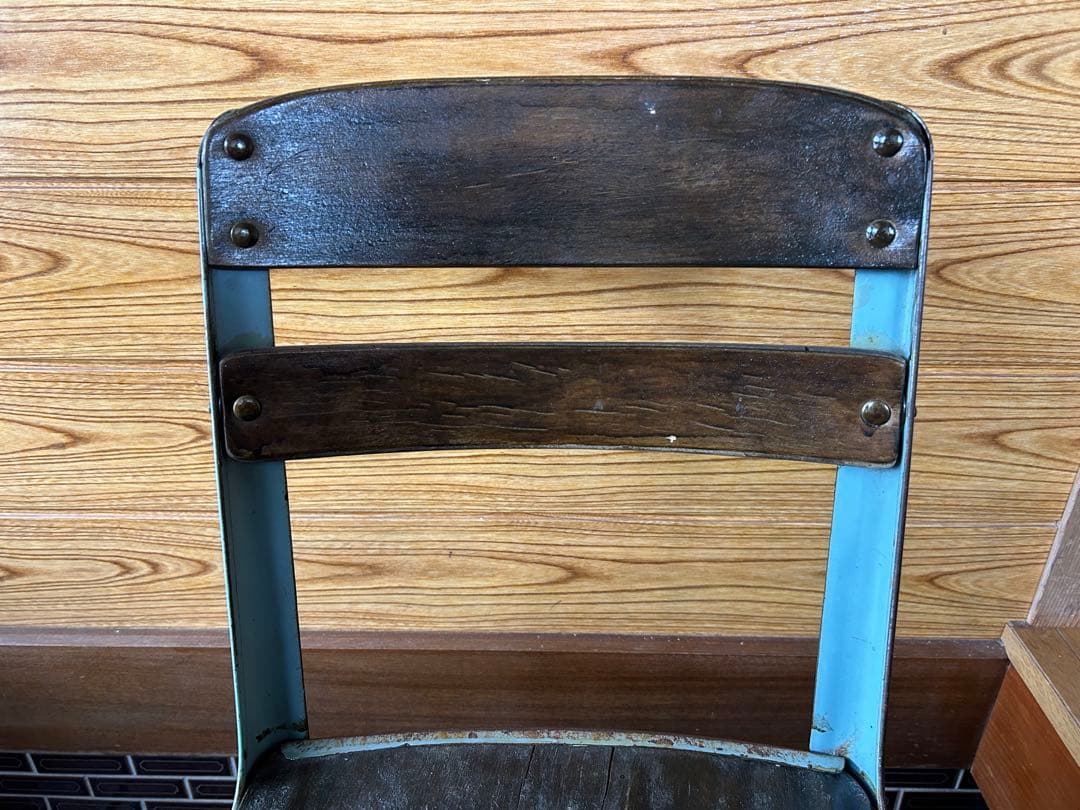 アンティーク　学校　机　椅子　セット　希少　レトロ　アメリカンカントリー