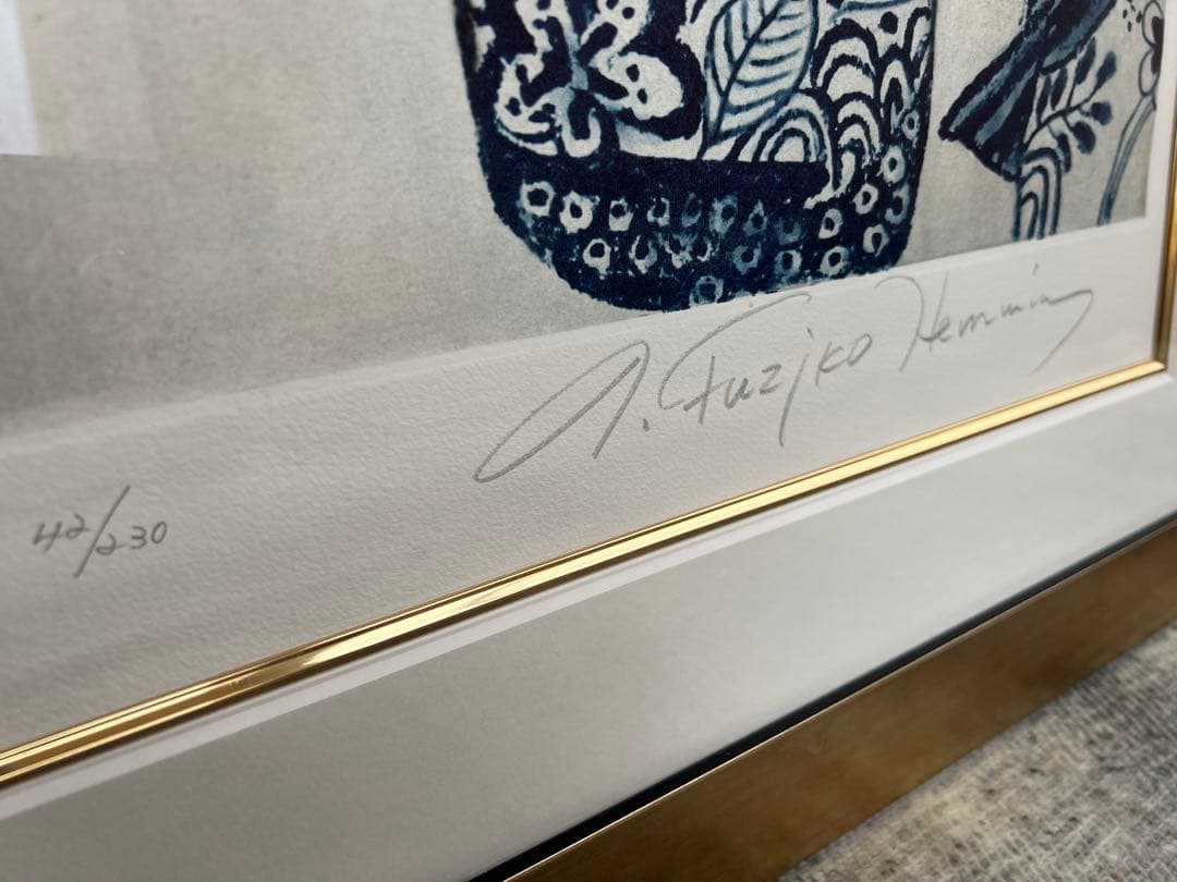 イングリット・フジ子・ヘミング 夏の夕 エッチング 版画