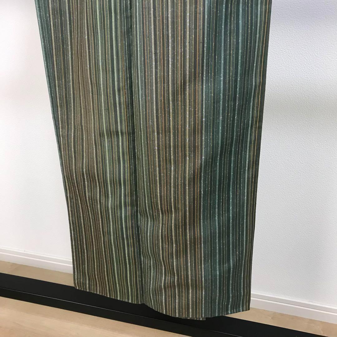 ZF-778 牛首紬 白山工房 落款 石川県無形文化財 高級 逸品 正絹 広衿