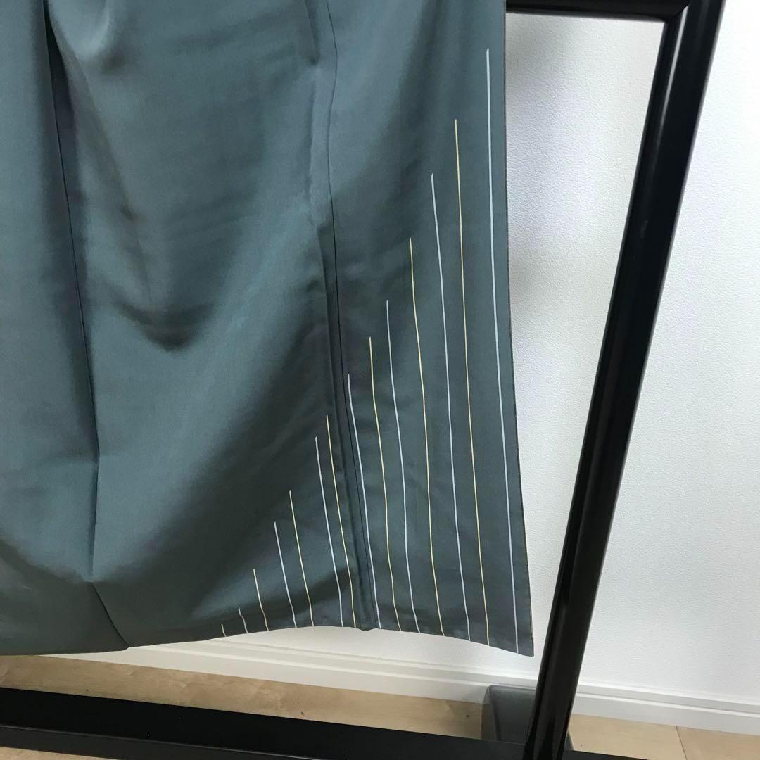 ZF-778 牛首紬 白山工房 落款 石川県無形文化財 高級 逸品 正絹 広衿