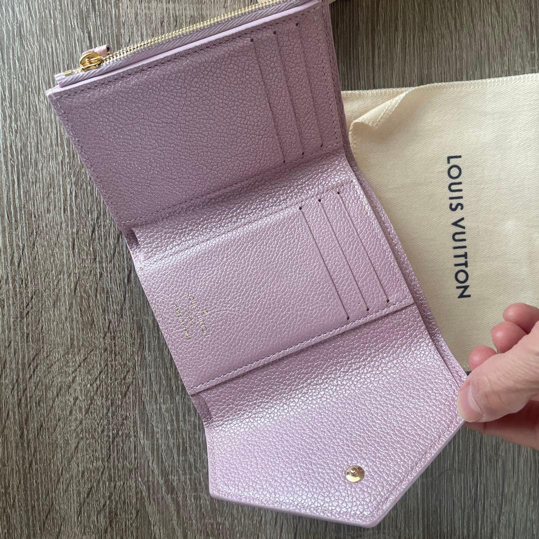 LOUIS VUITTON ラベンダー 三つ折り財布