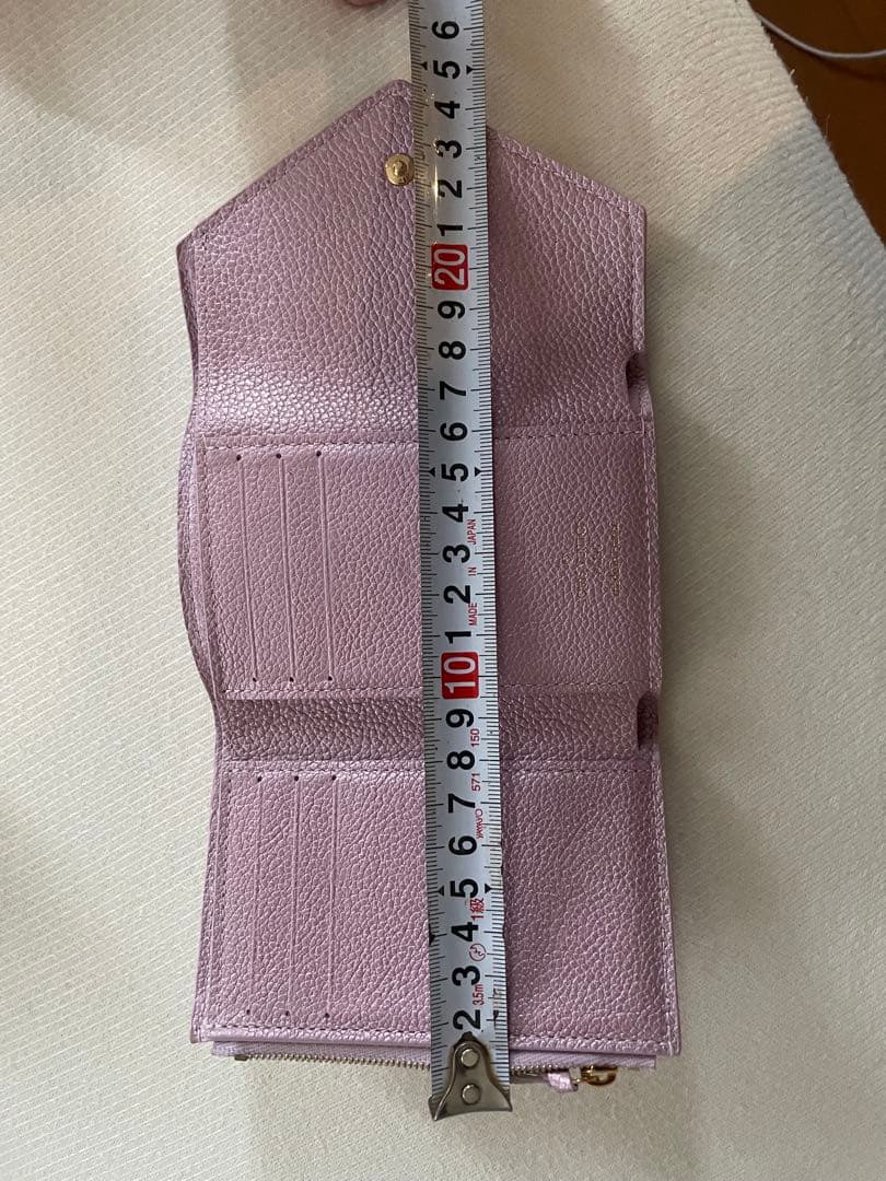 LOUIS VUITTON ラベンダー 三つ折り財布