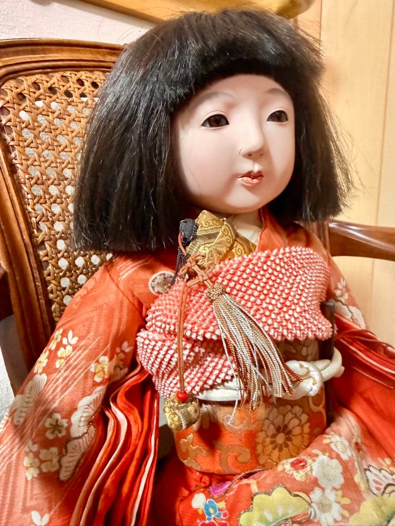 【パンダさま専用】市松人形 玉水 50cm 人形液 昭和初期 アンティークドール