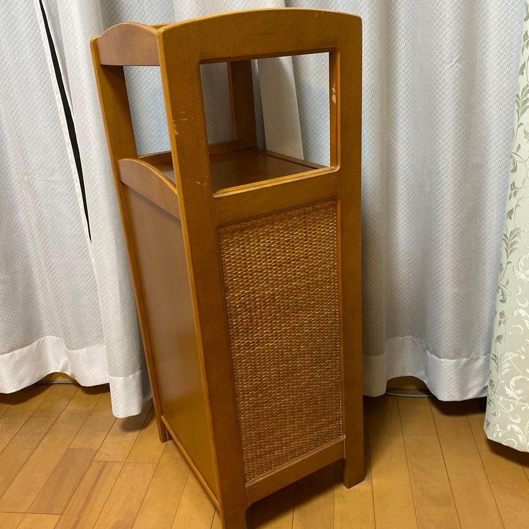 カリモク　karimoku 木製サイドテーブル 天然木電話台・ファックス台