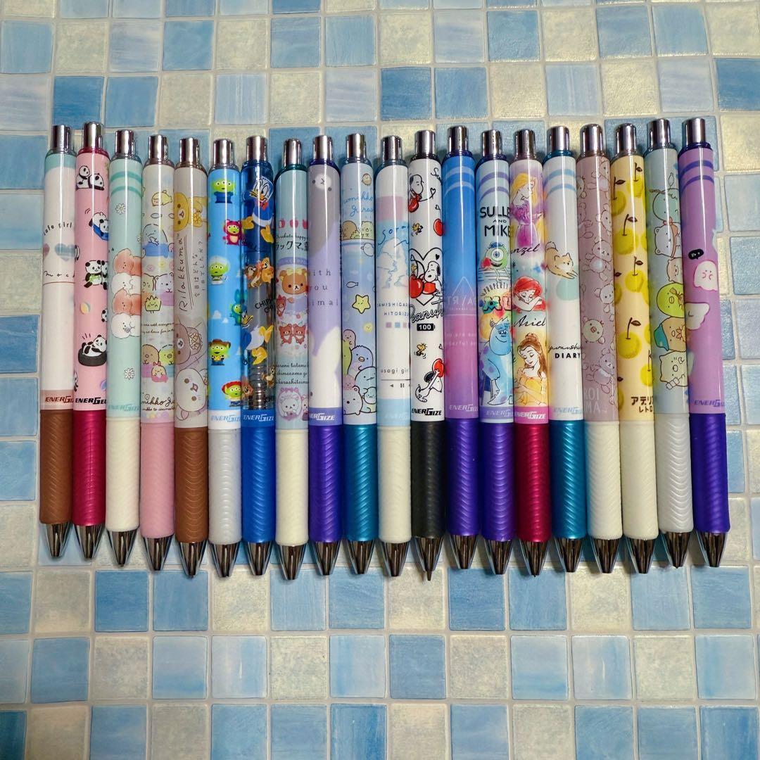 ぺんてる　エナージェル　ボールペン　シャープペン　20本セット