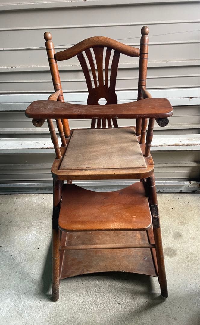 稀少/アンティーク/フランス/チャイルドチェア/アームチェア/テーブル付き