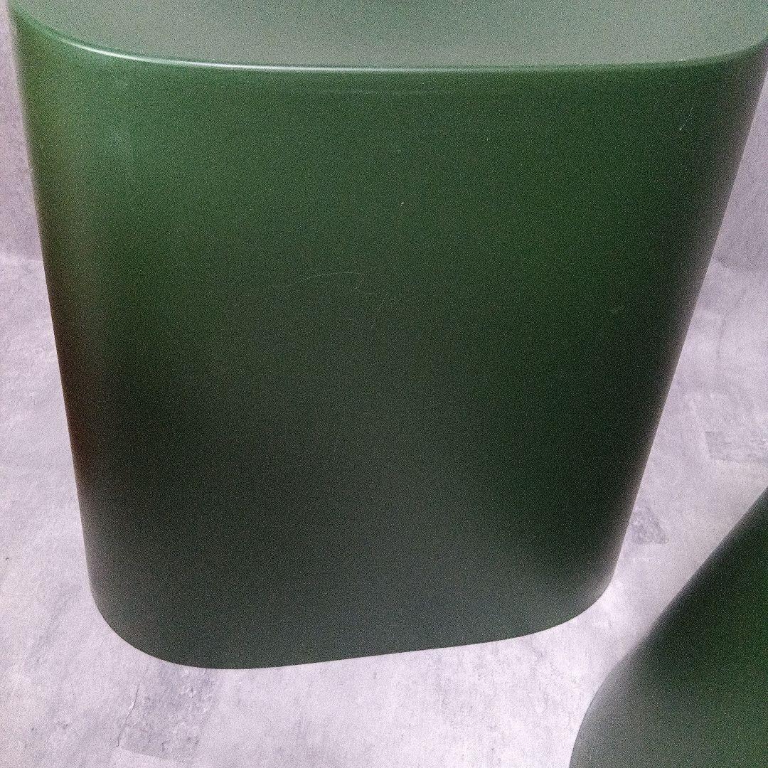 無印良品 スタッキングスツール グリーン レッド 4脚 廃盤