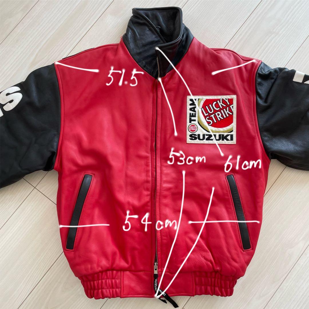 LUCKY STRIKE TEAM SUZUKI レザージャケット　ライダース